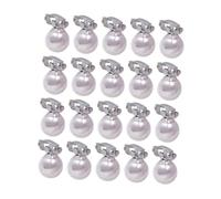EXQUIMEUBLE 20pcs Pearl Hairpin Elegant Mini Hair Clips for Braid Styling for Weddings and Everyday Hairstyles Pearl Hair Accessories for Girls and Women