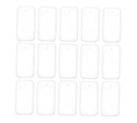 EXQUIMEUBLE 20pcs Rectangle Silicone Molds for Resin Keychain Crafting Precision Detailed Casting Molds for Jewelry Pendants Easy-use Epoxy Resin Kit for DIY Key Rings and Pendant Tags