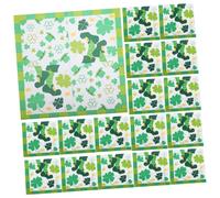 EXQUIMEUBLE 20pcs Shamrock Disposable Dinner Napkins for Patrick's Day Celebrations Party Supplies for Irish Themed Events Practical and Decorative Napkins for Quick Cleanup