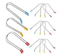 EXQUIMEUBLE 24pcs Hot Curler Roller Jaw Clamps Hot Roller Securing Clip Replacement for Hair Curling for Hair and Curler Clamp Replacement