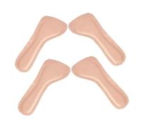 EXQUIMEUBLE 2pairs Invisible Slim Insoles for Women Heels and Sandals Adhesive Cushioning Inserts Anti- Arch Support Liners Fits Ultra-Thin Pu Foot Care