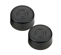 EXQUIMEUBLE 2pcs Black Effect Button Caps for Guitar Pedal Footswitch Toppers Protecting Guitar Effect Pedal Buttons