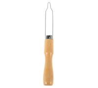 EXQUIMEUBLE 2pcs Button Assist Device with Wooden Handle Adaptive Tool for One Handed Use for Seniors Disabled Zipper Pull Helper for Shirts Dresses Portable Dressing Aid