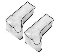 EXQUIMEUBLE 2pcs Clear Boot Storage Bags with Zipper Dustproof Shoe Organizers for Knee-high Riding Boots Reusable Multi-Purpose Travel Pouches for Shoes Cosmetics Accessories