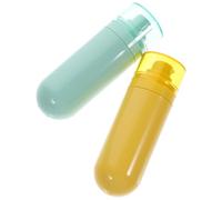 EXQUIMEUBLE 2pcs Flexible Travel Lotion Bottles Leakproof Refillable Small Toiletry Containers for Sunscreen Liquid Soap Compact Lightweight Design for Trips