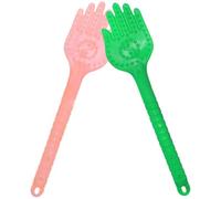 EXQUIMEUBLE 2pcs Handheld Body Massage Pat Body Massager PVC Material Multifunctional Massage Relieving Fatigue Green Pink for Home and Work