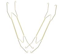 EXQUIMEUBLE 2pcs Invisible Spring Plate Hangers for Walls Expandable Dish Display Holders with Strong Load-Bearing Capacity Decorative Plate Storage Hooks for Secure Wall Mounting