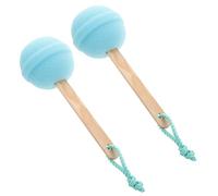 EXQUIMEUBLE 2pcs Lollipop Shaped Bath Sponge Soft Exfoliating Shower Scrubber for Body Cleaning for Home Travel Use Compact Durable Design Random Color