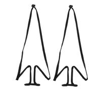 EXQUIMEUBLE 2pcs Metal Microphone Neck Holders Portable Design Versatile Use Adjustable Stable Holder Neckworn Style for Magicians Musicians on The Go Performances