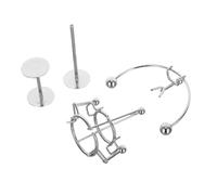 EXQUIMEUBLE 2pcs Mini Desk Iron Weightlifter and Swing Perpetual Motion Balance Sculptures Physics Educational for Office Psychology Desk Decor Science Inspired Art Decorations