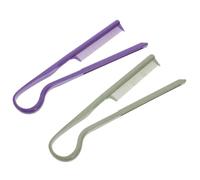 EXQUIMEUBLE 2pcs Plywood Straight Hair Comb Fine Tooth Rat Tail Comb for Hair Straighteners Brush Flat Iron