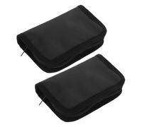 EXQUIMEUBLE 2pcs Portable Diabetes Testing Kit Case Insulin Cooler Bag for Travel Medical Supplies Organizer with Pocket for Test Strips and Sugar Testing Equipment