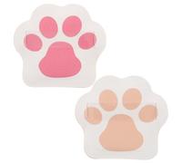 EXQUIMEUBLE 2pcs Powder Puff for Face Makeup Super Soft Setting Powder Puff Applicator Cat Paw Shape Dry Wet Use Beauty Sponge