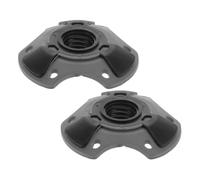 EXQUIMEUBLE 2pcs Removable Tpr Trekking Pole Basket for Mud and Snow Protection with Quick Swap Design, Lightweight Replacement Accessory for Ski Poles Suitable for Outdoor Climbing