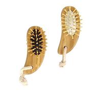 EXQUIMEUBLE 2pcs Sandalwood Facial Massage Comb Scalp Massage Tool Detangling Brush Hair Brush