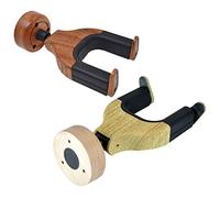 EXQUIMEUBLE 2pcs Solid Wood Guitar Hangers Wall Mount Detachable Hook Holder for Wall Guitar Hangers Rubber Protection Storage