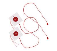 EXQUIMEUBLE 2pcs Sos Emergency Call Button with Convenient Pull Cord for Seniors Wall-mounted Alert System Easy Installation Patient Safety Alarm for Elderly Caregiver Pager