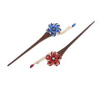 EXQUIMEUBLE 2pcs Tassel Hair Fork Bun Hair Ethnic Style Hairpin Accessories for Braids Women