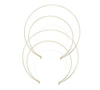 EXQUIMEUBLE 2Pcs Three Layer DIY Crown Headband for Women Goddess Headband for Cosplay Weddings and Festivals Unique Decorative Craft Accessory with Comfortable Fit