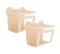 EXQUIMEUBLE 2pcs Wall Mount Wet Wipes Storage Box Tissue Box Holder for Bathroom Kitchen Self Adhesive Space Saving Decorative Wipes Dispenser