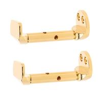 EXQUIMEUBLE 3/4 4/4 Violin Chin Rest Screws Set Gold Cheek Rest Clamps for Violin Removable and Full Section Screws Compatible Sturdy Music Accessories for String Instruments