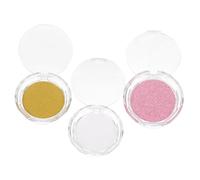 EXQUIMEUBLE 3 Pcs Eyelash Storage Organizer Boxes Crystal Glitter Base Cards Small Lash Case Travel Makeup Storage Supplies for False Eyelashes