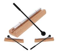 EXQUIMEUBLE 3 Sets Solo Chime Bar with Mallet for Classroom Management and Mindfulness, Precise Sound Quality Metal and Wood Hand Chime, for Students and Teachers in Studio or Classroom