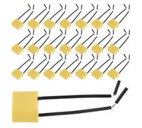EXQUIMEUBLE 30pcs 0.22 Microfarad Safety Capacitor with Flexible Wire Leads and Metal Plastic Housing, Compliant with Electrical Industry Standards, Enhanced Durability and Precise Capacitance