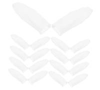 EXQUIMEUBLE 30pcs Heat Resistant Finger Sleeves for DIY Craft Reusable Thermal Protectors for Jewelry Making Cut Resistant Finger Guards Burn Tips for Safe Handling