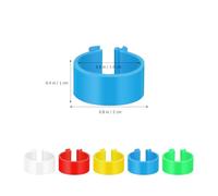 EXQUIMEUBLE 30pcs Poultry Identification Leg Rings for Chickens Ducks Birds, Multi-color 1.6cm Foot Bands for Poultry Accessory and Bird Tagging in Farm Use