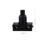 EXQUIMEUBLE 3pcs Black Self-reset Momentary Foot Pedal Switch Set, Household Press Button Replacement for Industrial Control Applications