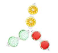 EXQUIMEUBLE 3Pcs Cooling Eye Ice Packs Summer Fruit Design Reusable Cold Eye Patches for Swollen Dark Circles Lightweight Relaxing Cushions for Women