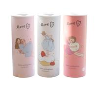 EXQUIMEUBLE 3pcs Cylinder Car Tissues Decorative Printed Facial Tissues with Sturdy Structure Assorted Color Round Shape Wood Pulp Paper Convenient for Organizing Elegant Style for Hotel