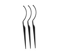 EXQUIMEUBLE 3pcs Eyelash Auxiliary Tool Black Grafting Holder Display Stick Curve Salon Accessories for False Eyelashes Try and Extension Use