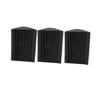 EXQUIMEUBLE 3pcs Fire Retardant Corner Bass Trap Soundproof Padding Acoustic Panels for Home Theater Ktv Studio Sound Absorption and Noise Reduction