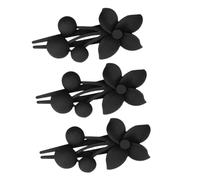 EXQUIMEUBLE 3pcs Flower Hair Clips for Women French Hair Pins for Wedding Birthday Friendly