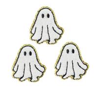 EXQUIMEUBLE 3pcs Ghost Ghost Clothing Patch Embroidery Patch Halloween Embroidery Hat Embroidered Iron-on Applique Iron on on Hot Melt Adhesive