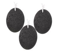 EXQUIMEUBLE 3pcs Natural Lava Pumice Stone for Feet Exfoliation Hard Skin Callus Remover Foot File Scrubber for Home Use