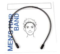 EXQUIMEUBLE 3pcs Unisex Spiral Shape Wave Hairbands Anti-slip Sports Invisible Hair Hoop Headband for Men and Women Fitness and Daily Wear Black