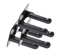 EXQUIMEUBLE 3pcs Wall Mount Hair Dryer Hanger Bathroom Accessory Organiser Dryer Rack