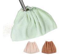 EXQUIMEUBLE 3Pcs Washable Broom Covers Dust Collection Cloths for Efficient Floor Cleaning Reusable Mop Covers with Elastic Closure for Home Dusting and Sweeping Tasks