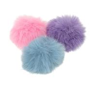 EXQUIMEUBLE 3pcs Windproof Mic Cover: Soft Fuzzy Windscreen for 0.5-1.2cm Lapel Microphones - Noise-reducing Clip-on Mic Windshield for Vloggers & Public Speakers
