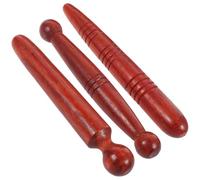 EXQUIMEUBLE 3Pcs Wooden Massage Sticks Portable Acupressure Tools for Foot Reflexology Body Massage and Relief Smooth Massage Tools for Relaxation