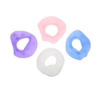 EXQUIMEUBLE 4pairs Silicone Face Washing Wristbands Reusable Spa Cuffs for Skincare Prevents Liquid Spills Multi-color for Makeup and Cleaning