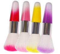 EXQUIMEUBLE 4pcs Beauty Makeup Brushes Powder Brush Makeup Powder Nail Cleaning Function for Nail Art and Use