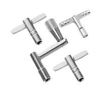 EXQUIMEUBLE 4Pcs Drum Key Set Essential Drum Tuning Tools for Easy Adjustment Repairing Includes Type and Type Keys for Beginners and Professionals Suitable for Drum