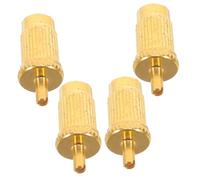 EXQUIMEUBLE 4pcs Electric Guitar Bridge Screws Tremolo Bridge Anchors for String Tuning Metric Saddle Height Adjustment Gold Finish