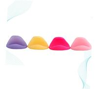 EXQUIMEUBLE 4pcs Flute Thumb Rest Cushion Cover Protectors for Wind Instruments Random Color Comfortable Support for Sore Thumbs and Proper Position Random Color