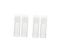 EXQUIMEUBLE 4pcs Hair Coloring Dyeing Bottle Rinsing White Blonde Hair Dye Applicator Bottle Barber Tool