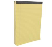 EXQUIMEUBLE 4pcs Paper Pads A4 Tear off Notepad Memo Pad Ruled Lined Paper Yellow for Desk Planner Schedule Notepad Portable Writing Notes